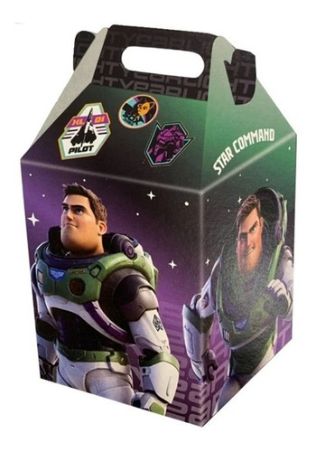 Cajita Feliz Para Cumpleaños X 6u - Buzz Lightyear