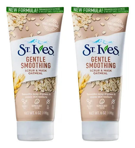 2 Esfoliantes Gentle Smoothing Aveia 170ml (cada) - St. Ives