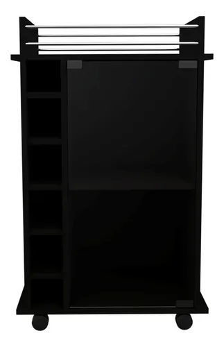 Mueble Bar Dukat, Wengue Y Negro
