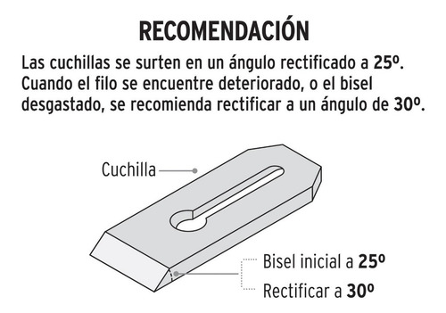 Cuchilla Cepillo No. 6 Truper 12036