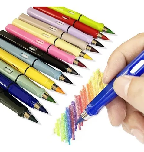 comprar Pack Con 10 Lápices De Colores Infinito Mágico Con Borrador