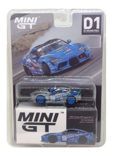 Mini Gt Chase Hks Toyota Gr Supra Fat Five Racing #307 D1 Gp Color Azul