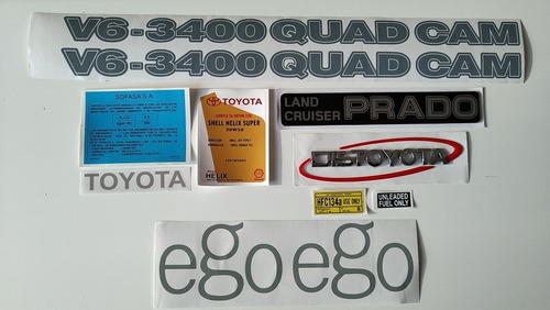 Toyota Prado 3400 Calcomanias Y Emblemas 