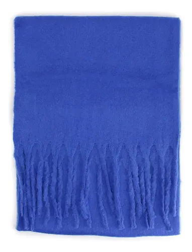Bufanda De Alpaca Hecha A Mano En Bolivia - Multicolor, Azul Cielo, Franjas, Comercio Justo