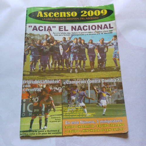 Revista Ascenso 2009 612 Chacarita Deportivo Italiano