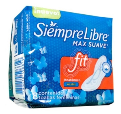 Tolla Femeninas Siempre Libre Fit Sin Alas 8 Un (cod 4728)