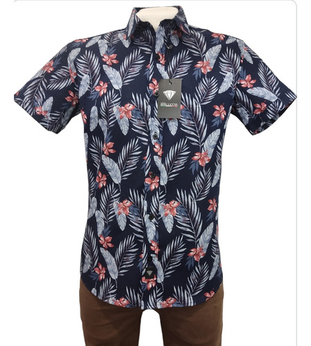 Camisa Giorgio Berlucchi Mc24-01 Hawaiana Slim Fit 2024