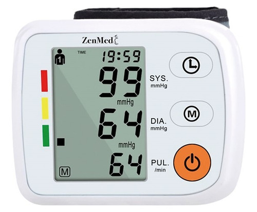 Tensiometro De Muñeca Bp-186w Zenmed