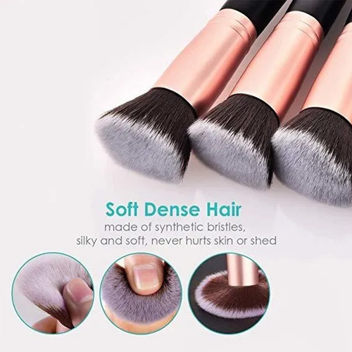 Set Brochas Maquillaje Profesional De Ojos Y Cara 16 Brochas