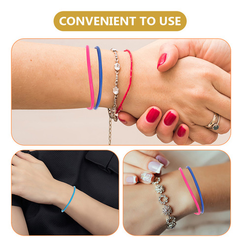 Pulseras De Gelatina De Silicona De Colores Mezclados, 20 Un