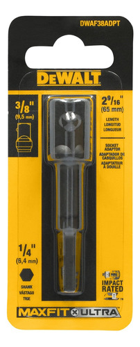Adaptador Cuadrante Maxfit-ultra 3/8'' A 1/4'' Hex. - Dewalt