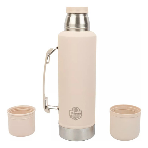 Termo Acero Driven 1.3 Lt 24 Hs Frio Calor Capa Inoxidable Color Arena