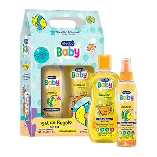 Kit Para Bebés Algabo Colonia + Shampoo Ideal Regalo