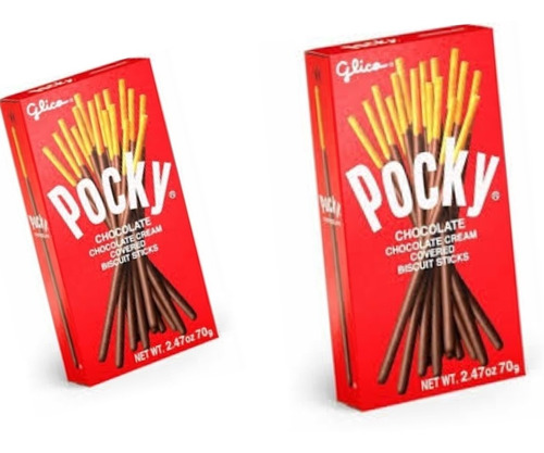 Dulce Pocky Palito De Galleta Cubierta Chocolate 40g 2pzas