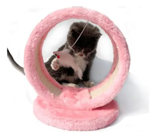 Rascador Para Gatos Diseño Circular Juguete Colgante