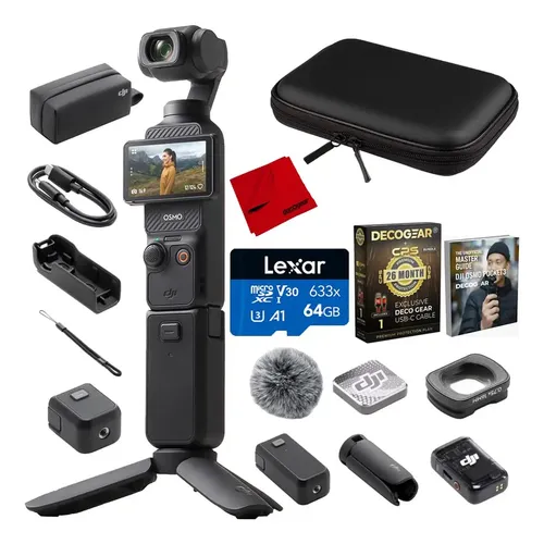 Camcorder Dji Osmo Pocket 3 4k 120fps 2 Screen 26m Protecti