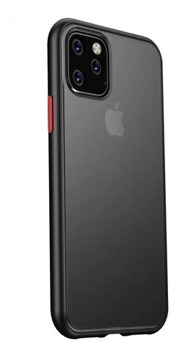 Carcasa Para iPhone 11 Pro Max Trasera Fume + Mica Vidrio