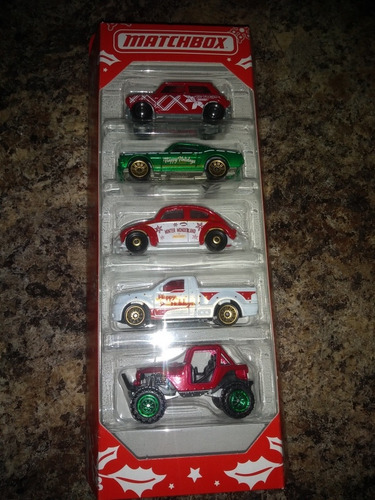 Matchbox Navideños Five Pack Vocho Volkswagen Happy Holidays