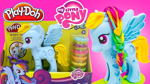 Play-doh Rainbow Dash My Little Pony Peinado De Colores