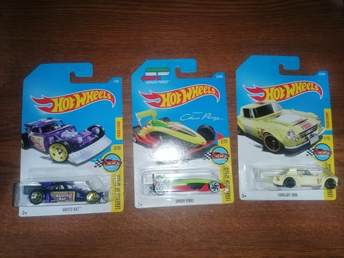 3 Carros Hot Wheels. Legends Of Speed. 