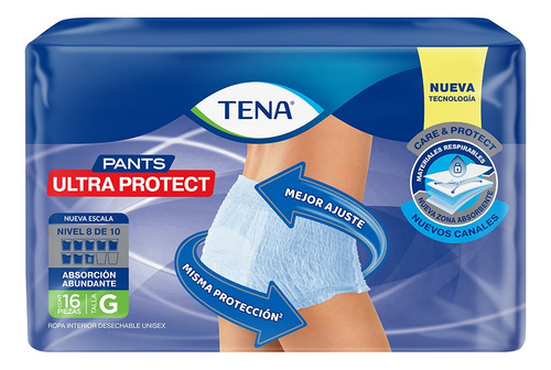 6 Paquetes Ropa Interior Desechable Pants Ultra Protect 16 U