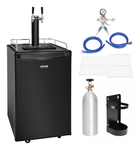 Dispensador Cerveza Doble Kegerator Refrigerador + Co2 Tanqu