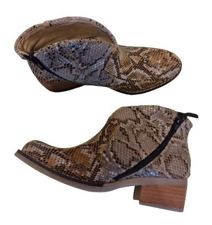 Imagen 1 de 2 de Bota Mujer Animal Print Ganga 14 Correlola Talle 37