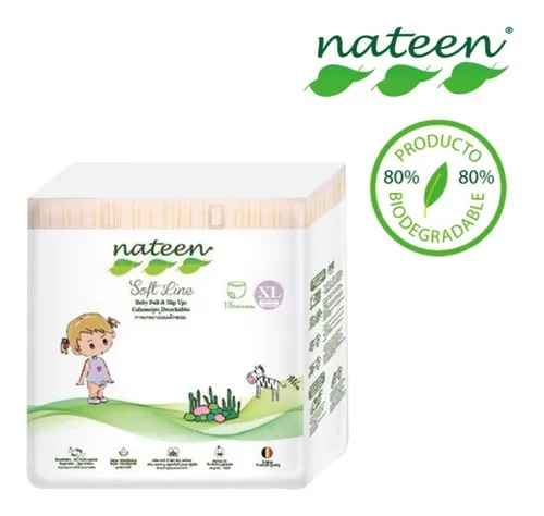 Nateen Pant Soft Line Talle Xl X 18 Unidades (de 12 A 17 Kg) Género Sin género Tamaño Extra grande (XG)