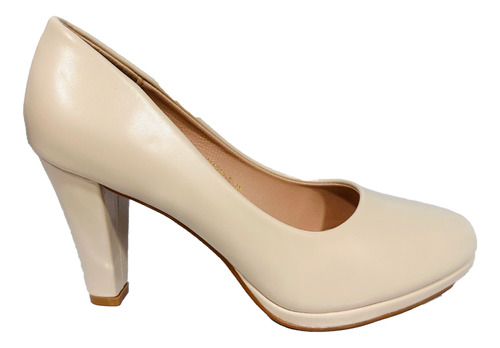 Tacones Zapatos Para Dama Inglese Nude Plataforma Gianna