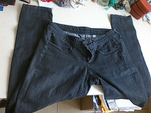 Blue Jean Negro Usado Para Dama Talla 12