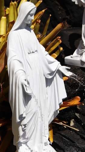 Magnifica Fonte De Nossa Senhora Das Graças 105cm Mármore