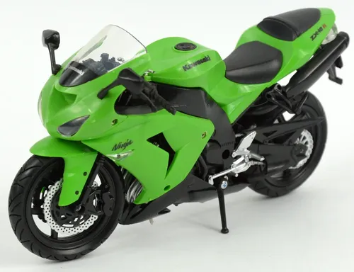 Motocicleta Newray 1:12 2006 Kawasaki Zx-10r Sport Bike Gree