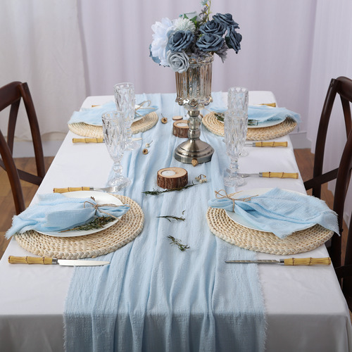 Mantel De Mesa, Mantel, Gasa, Algodón, Boda