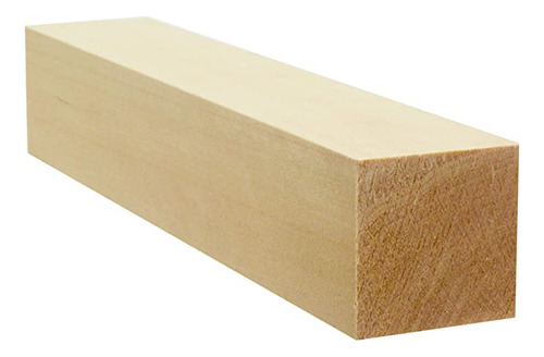 Bloque De Talla De Madera De Tilo Hueco De Nogal, 1.75&quot.