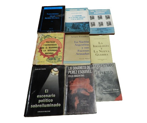 Lote 9 Libros Política Argentina Años 70 Terrorismo, Subvers