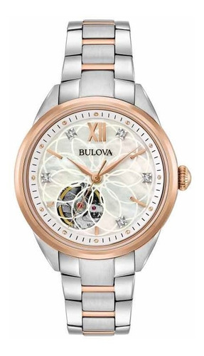 Bulova Sutton Automático. Diamond Accent Open Aperture 35mm