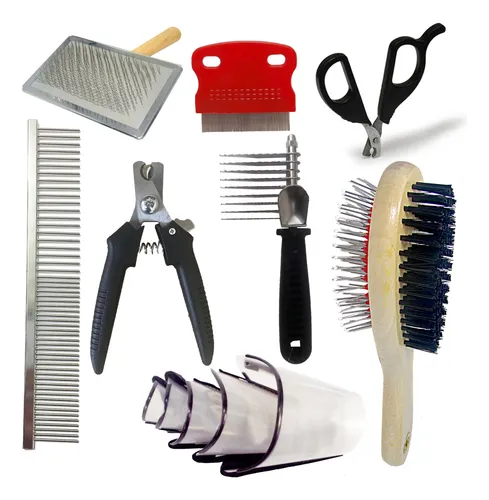 Kit Para Banho E Tosa Alicate Pente Desembolador Inox Escova Menor preço em Kit Para Banho E Tosa Alicate Pente Desembolador Inox Escova