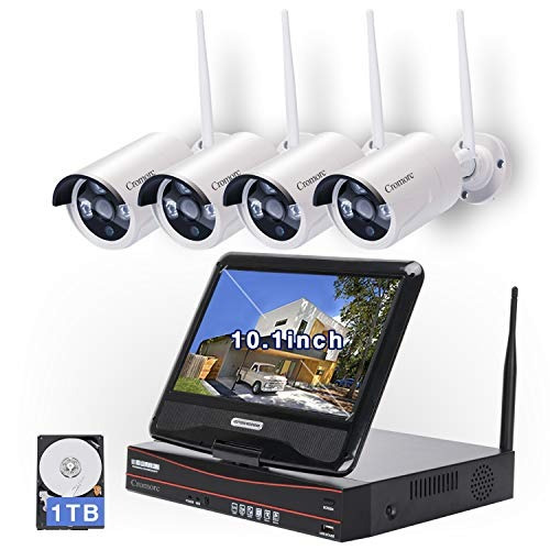 All In One With Monitor Wireless Security Camera System Ho