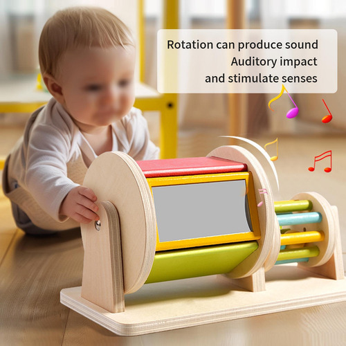 Tambor Giratório Montessori Brinquedo Sensorial Diferencie