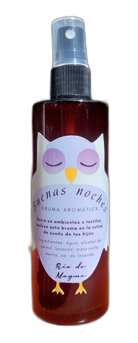 Buenas Noches. Bruma Almohada. Spray Infantil Aromaterapia