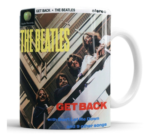 Taza The Beatles - Get Back - Tapa - Cerámica Importada