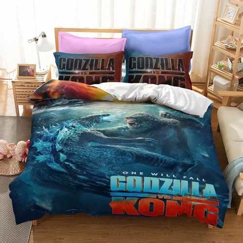 Godzilla Vs Kong - Funda De Edredón For Cama Individual