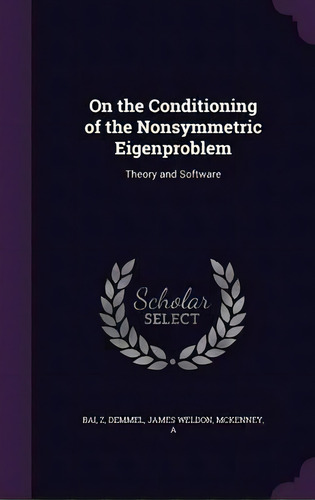 On The Conditioning Of The Nonsymmetric Eigenproblem : Theory And Software, De Z Bai. Editorial Palala Press, Tapa Dura En Inglés