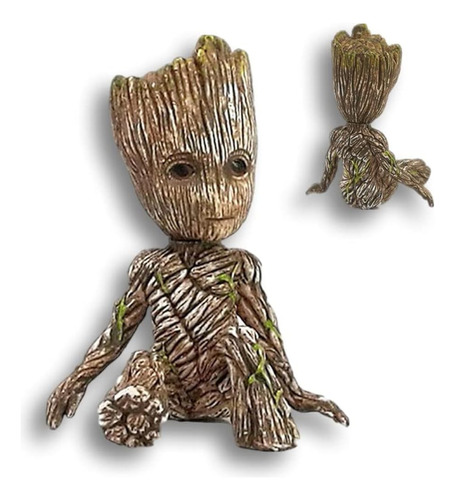 Zeshops Jardín De Hadas En Miniatura Sentado Groot Figura Es