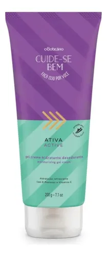 Desodorante Em Creme Cuide-se Bem Ativa, 80g - O Boticário