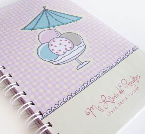 Cuaderno De Recetas - Rosa