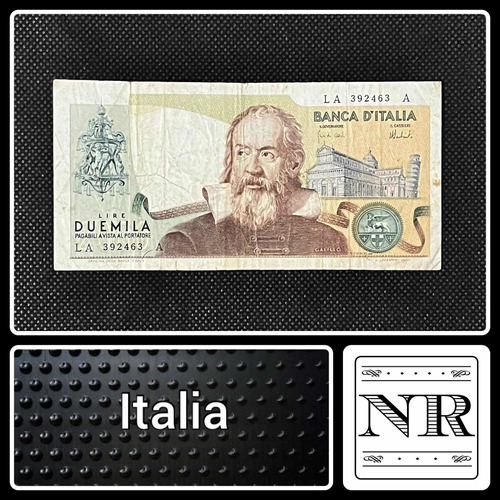 Italia - 2000 Liras - Año 1973 - P #103 - Galileo Galilei