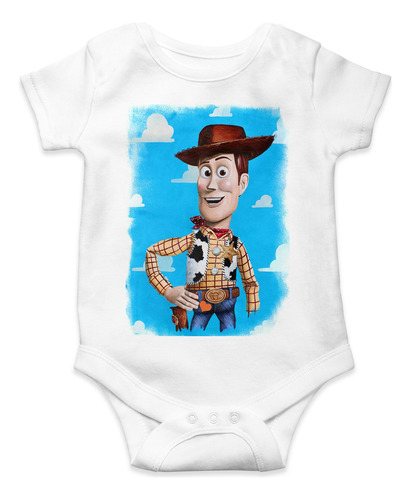 Body Para Bebé Personalizado Toy Story Woddy Algodon 