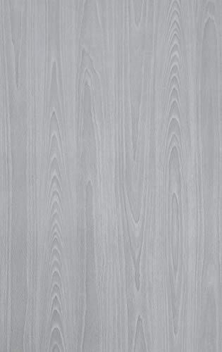 Papel Tapiz - 17.71in X 118in Gray Wood Grain Wallpaper Cont