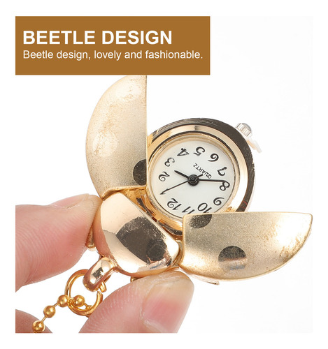 Collar De Reloj Para Mujer, Reloj De Bolsillo Ladybug